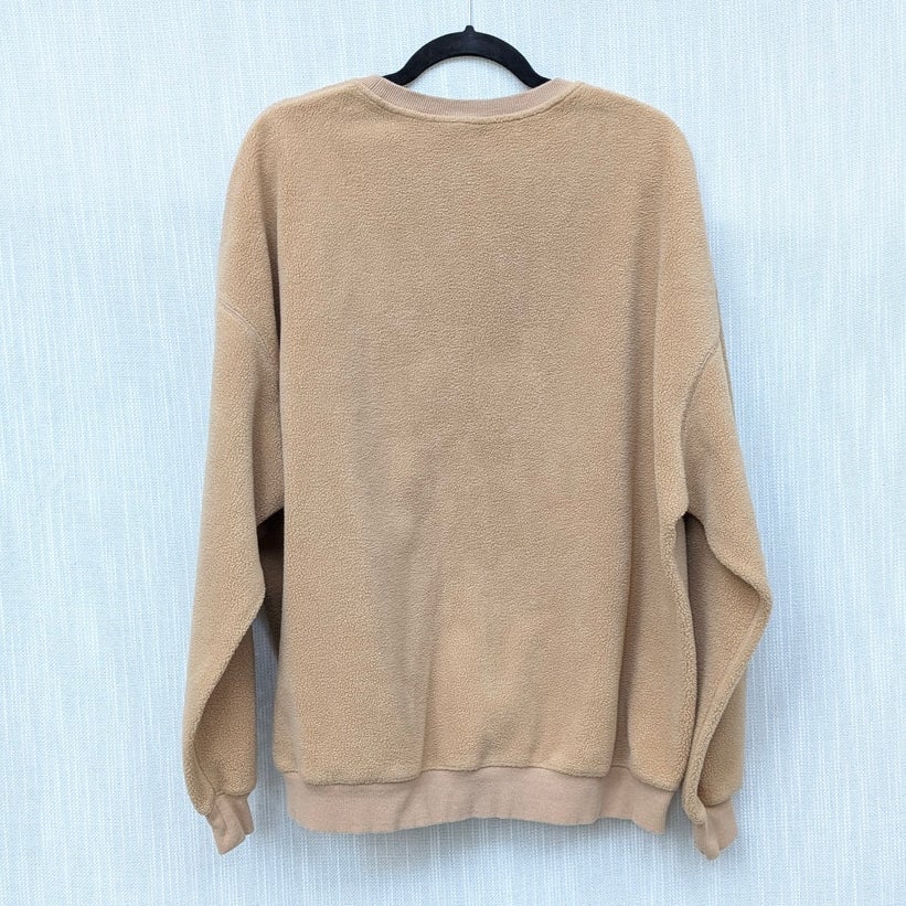 Urlazh Tan Logo Long Sleeve Crewneck Cotton Oversized U Cloud Sweatshirt — image 3 of 8